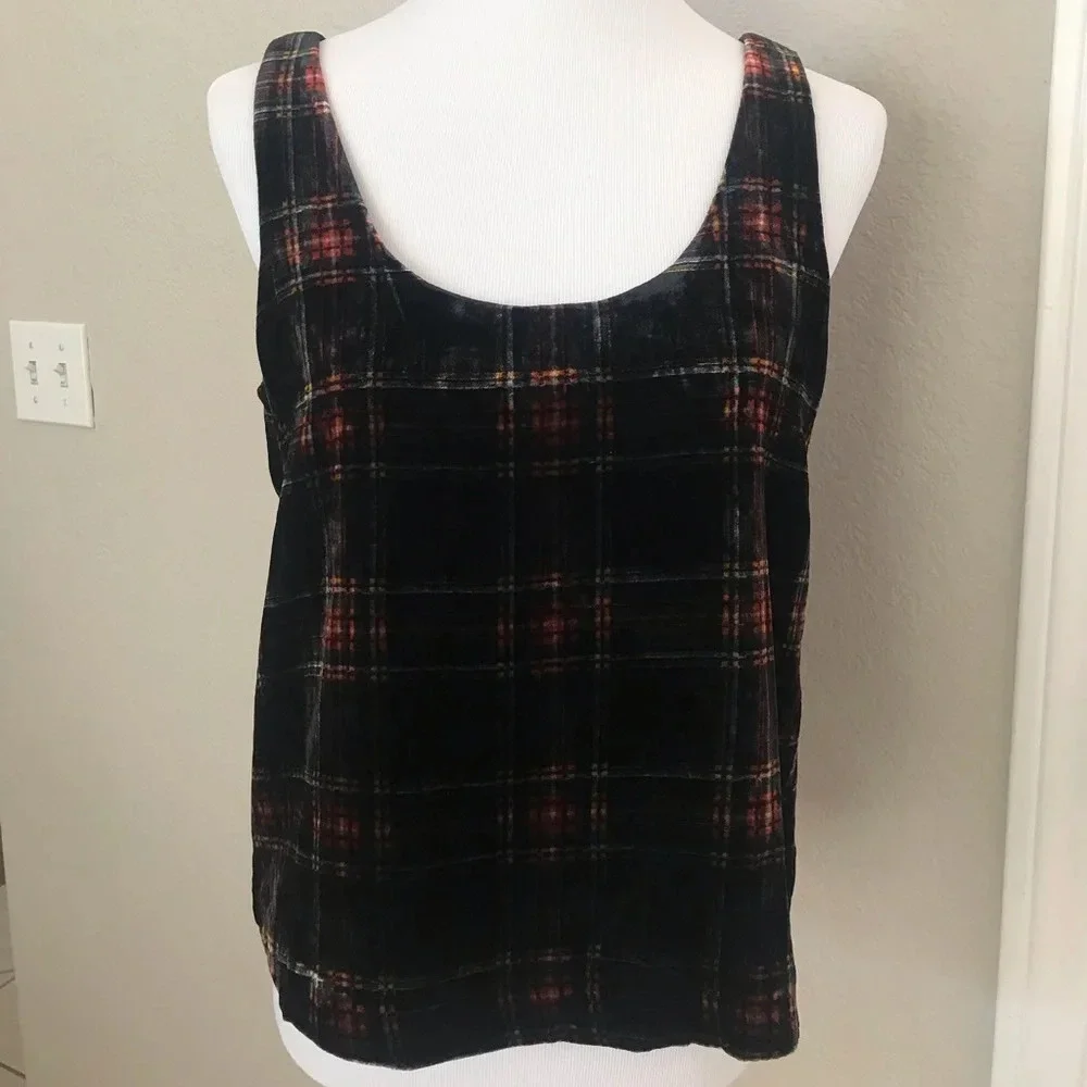 J. Crew Plaid Sleeveless Top